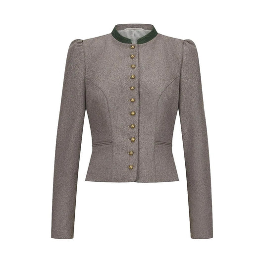Bavarian Women Dirndl Jacket (Taupe)