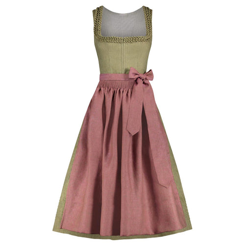 Olive Green & Pink Dirndl