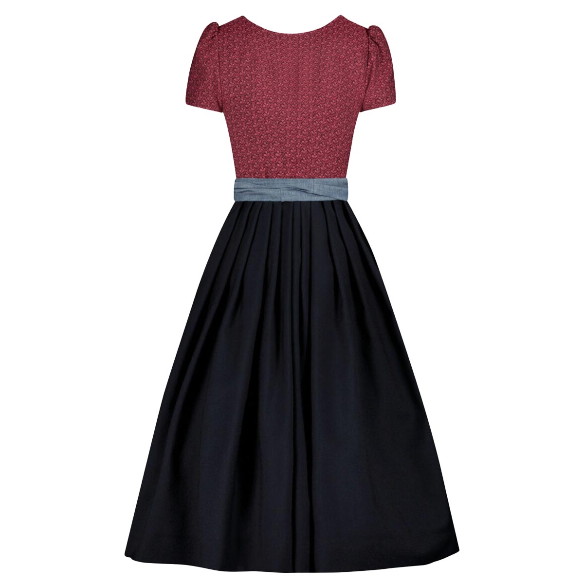 Maroon Grey Dirndl
