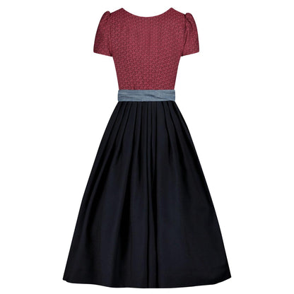 Maroon Grey Dirndl