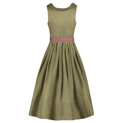 Olive Green & Pink Dirndl