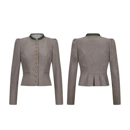 Bavarian Women Dirndl Jacket (Taupe)