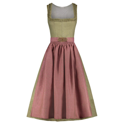 Olive Green & Pink Dirndl