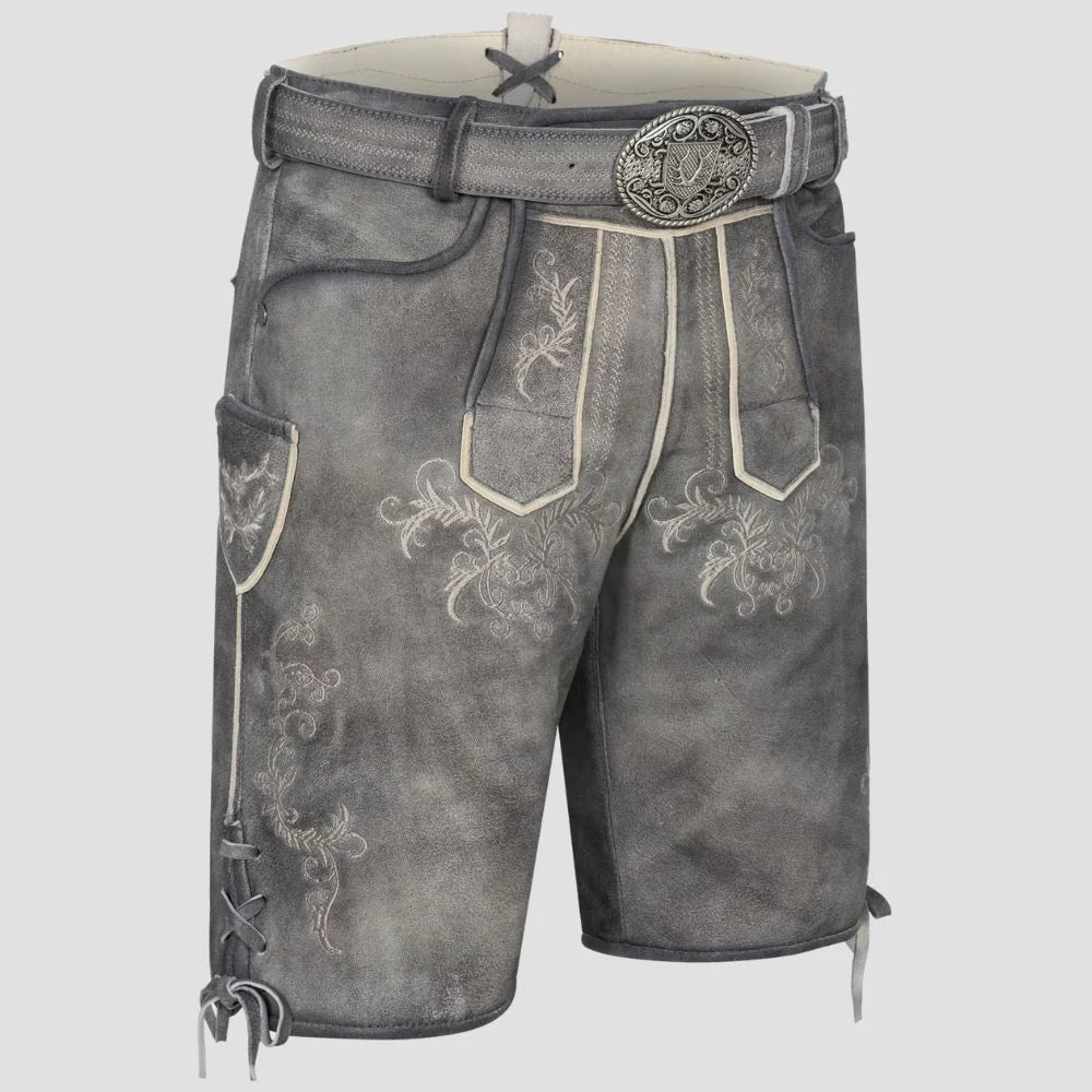 Oktoberfest Grey Lederhosen