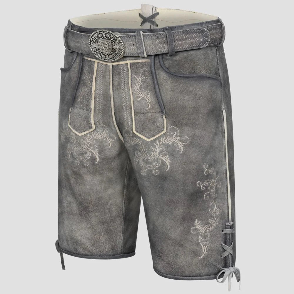 Oktoberfest Grey Lederhosen