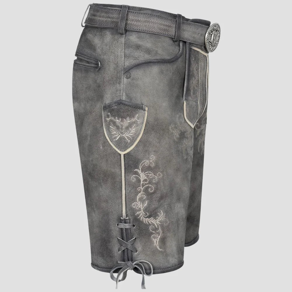 Oktoberfest Grey Lederhosen