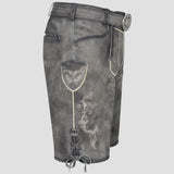 Oktoberfest Grey Lederhosen