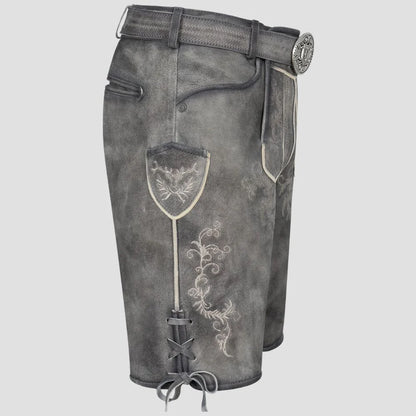 Oktoberfest Grey Lederhosen