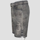 Oktoberfest Grey Lederhosen