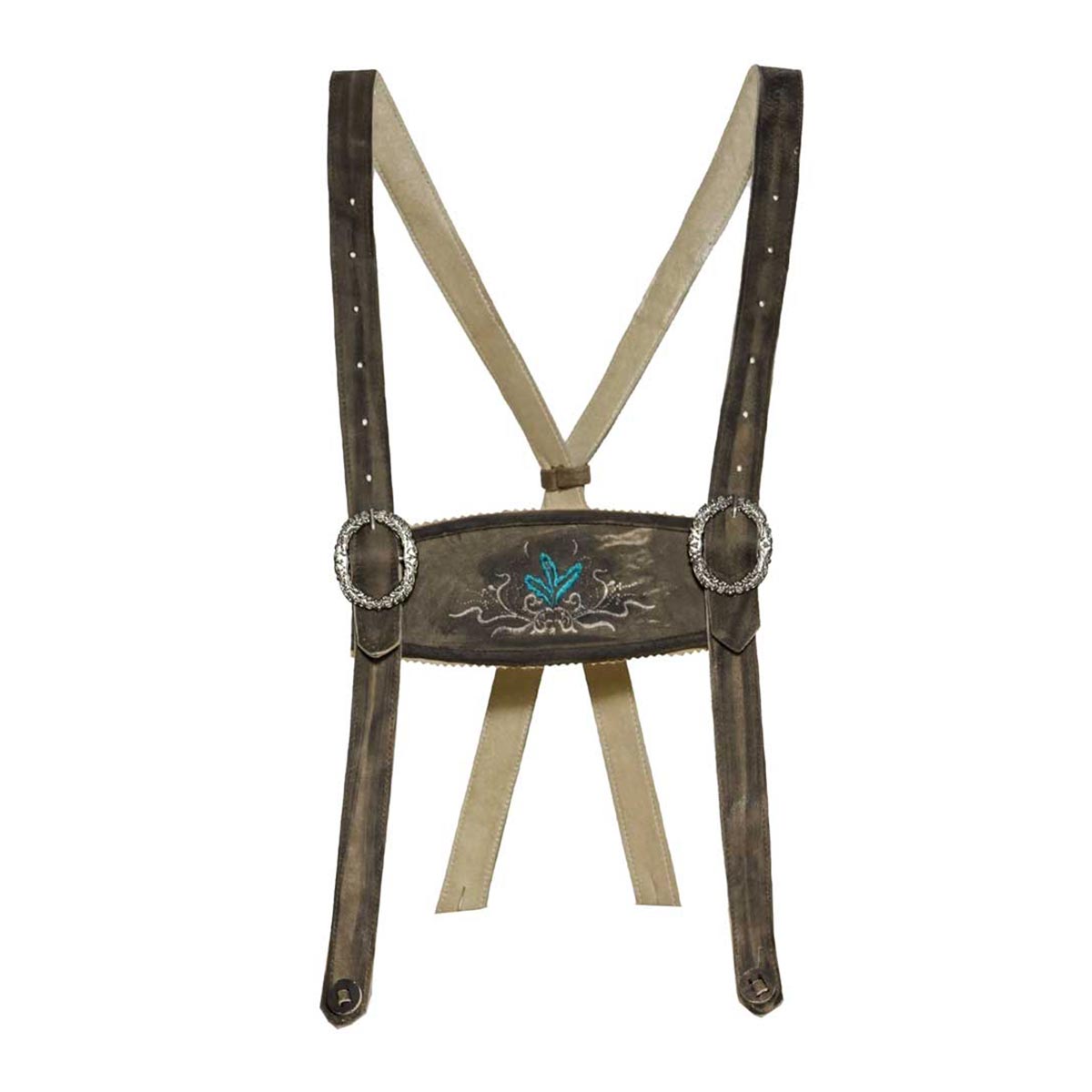 Anthracite Bavarian Lederhosen Suspender