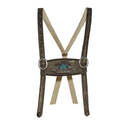 Anthracite Bavarian Lederhosen Suspender
