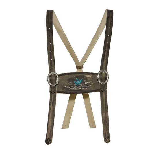Anthracite Bavarian Lederhosen Suspender