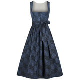 Navy Floral Dirndl