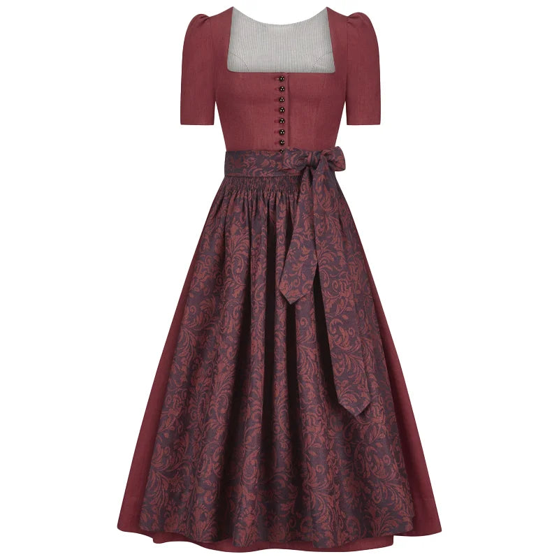 Wine Red Dirndl