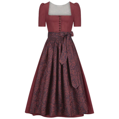 Wine Red Dirndl