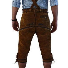 Load image into Gallery viewer, BAVARIAN BUNDHOSEN MEN GOAT LEATHER PANT BROWN
