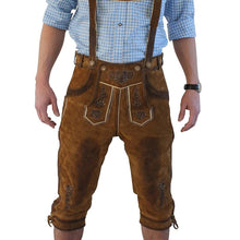 Load image into Gallery viewer, BAVARIAN BUNDHOSEN MEN GOAT LEATHER PANT BROWN
