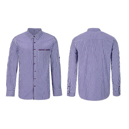 BAVARIAN CLASSIC MEN SHIRT CHECKERED BLUE