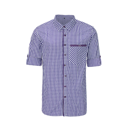 BAVARIAN CLASSIC MEN SHIRT CHECKERED BLUE