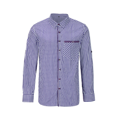 BAVARIAN CLASSIC MEN SHIRT CHECKERED BLUE