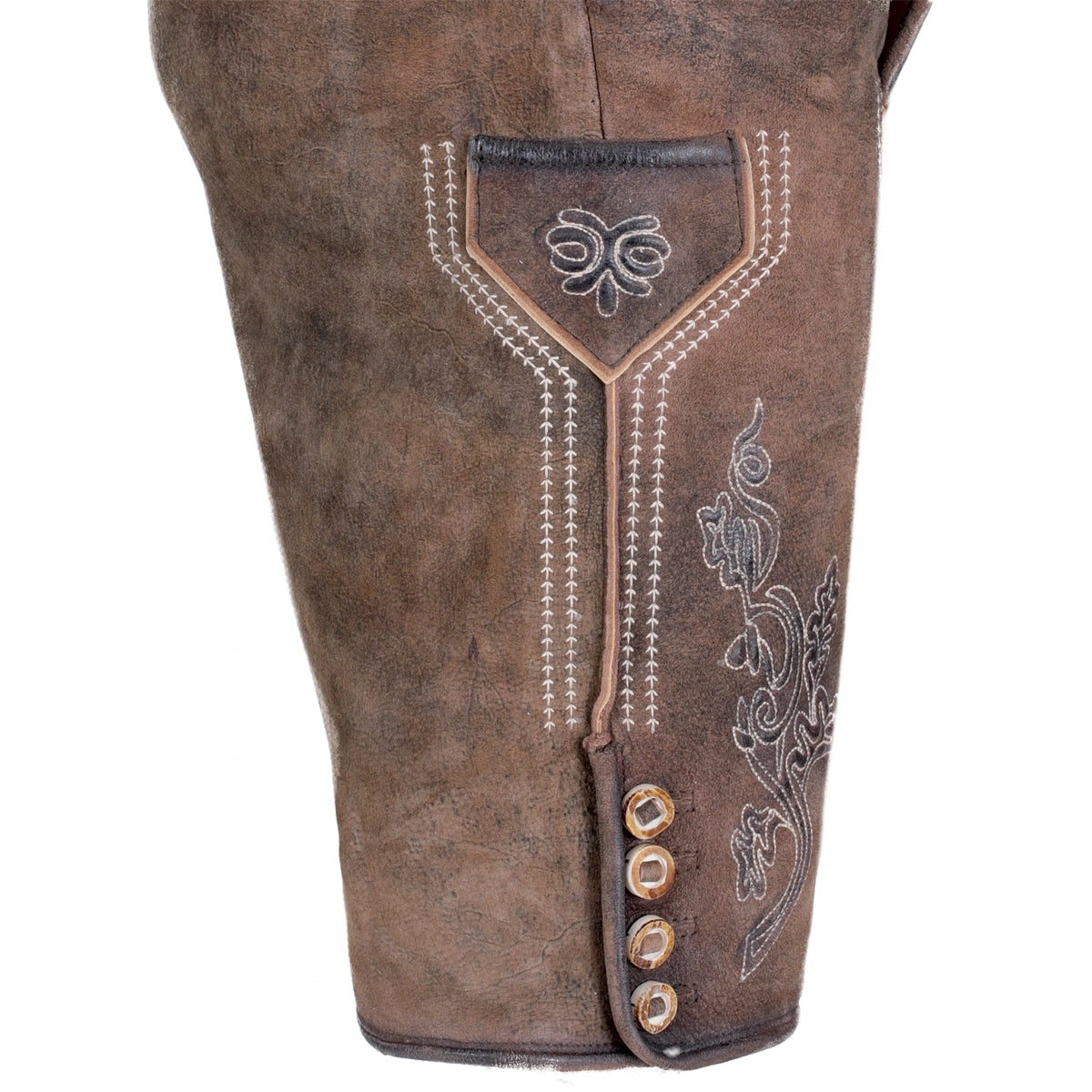 BAVARIAN LEDERHOSEN MEN SHORT BROWN