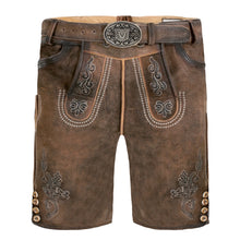 Load image into Gallery viewer, BAVARIAN LEDERHOSEN MEN SHORT BROWN
