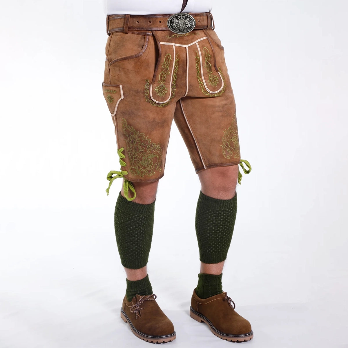 AUTHENTIC OKTOBERFEST LEDERHOSEN SHORT RED SANDY