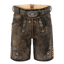 Load image into Gallery viewer, BAVARIAN MEN LEDERHOSEN SHORT WITH TRADITIONAL EMBROIDERY
