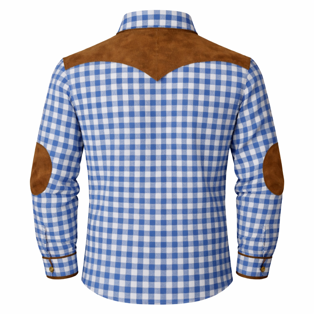 Trachten Shirt Blue
