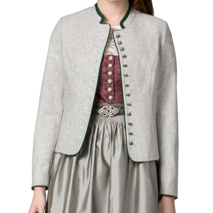 Bavarian Women Dirndl Jacket Grey