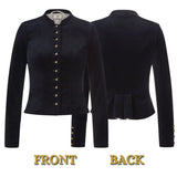 Bavarian Women Dirndl Jacket (Blue - Black)