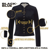Bavarian Women Dirndl Jacket (Blue - Black)