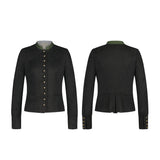 Black Dirndl jacket with embroidery on Collar front and back side