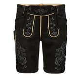 Black shorts with embroidery on a white background