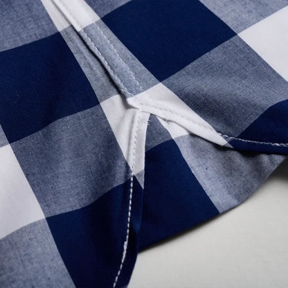 Blue Check Trachten Shirt