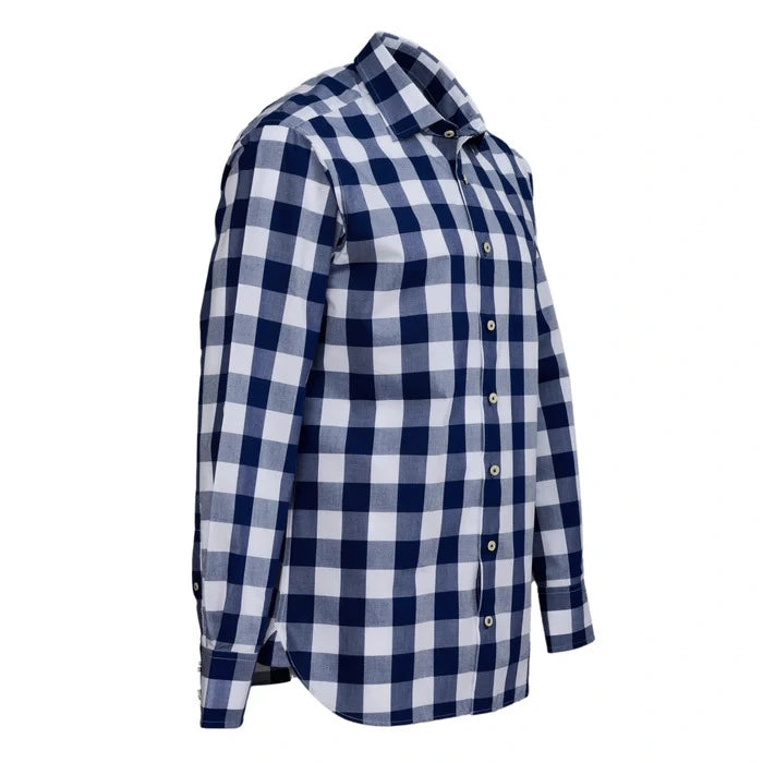 Blue Check Trachten Shirt