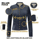 Bavarian Dirndl Jacket (Blue Haz)