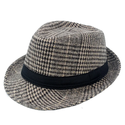 Lederhosen Checkered Fedora Hat