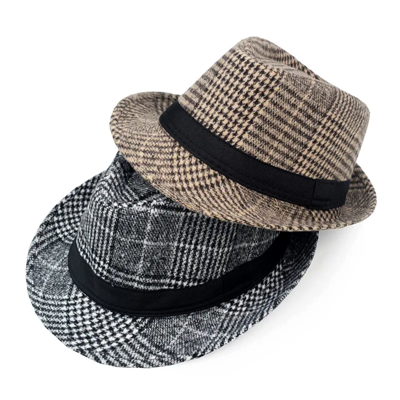 Lederhosen Checkered Fedora Hat