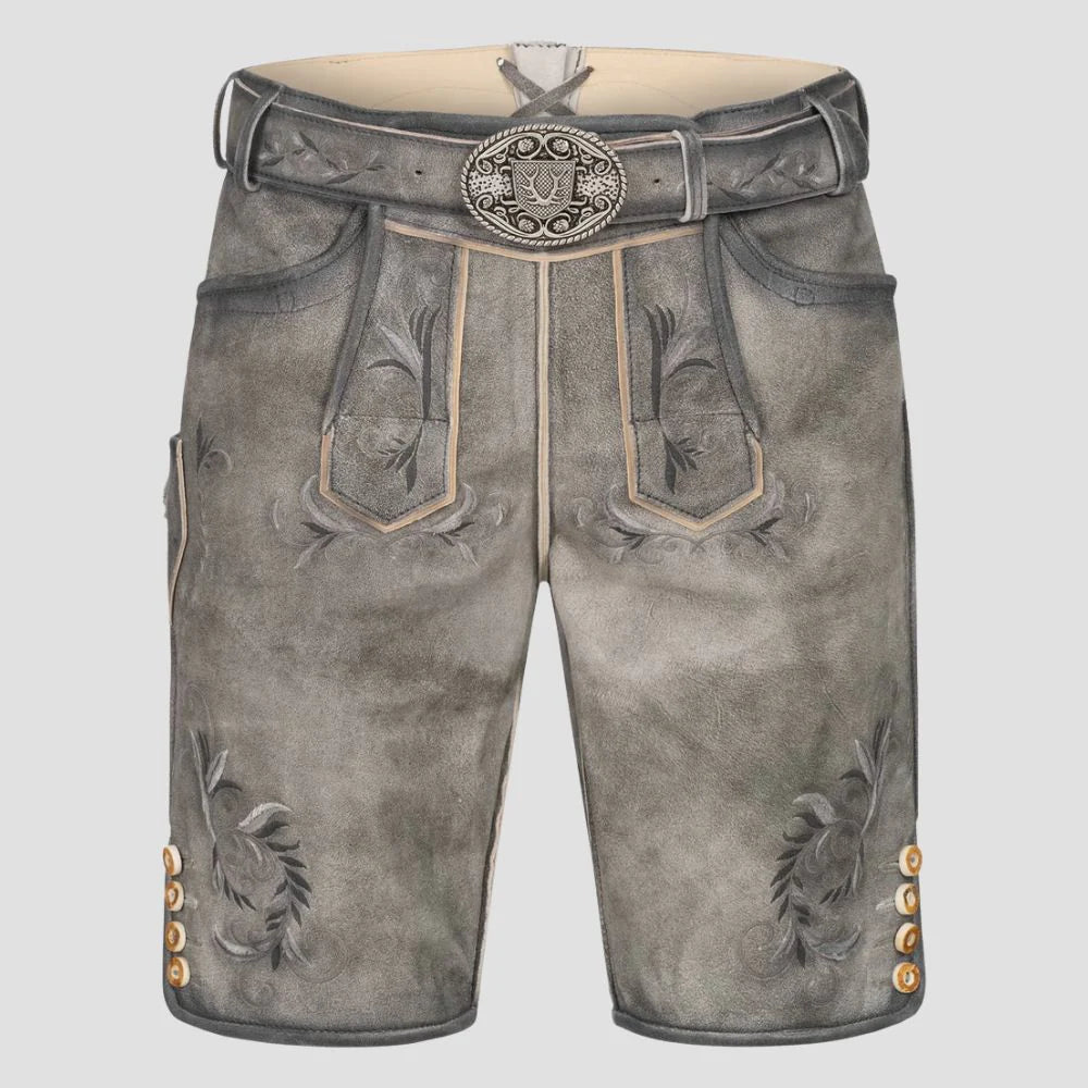 Bavarian Grey Lederhosen