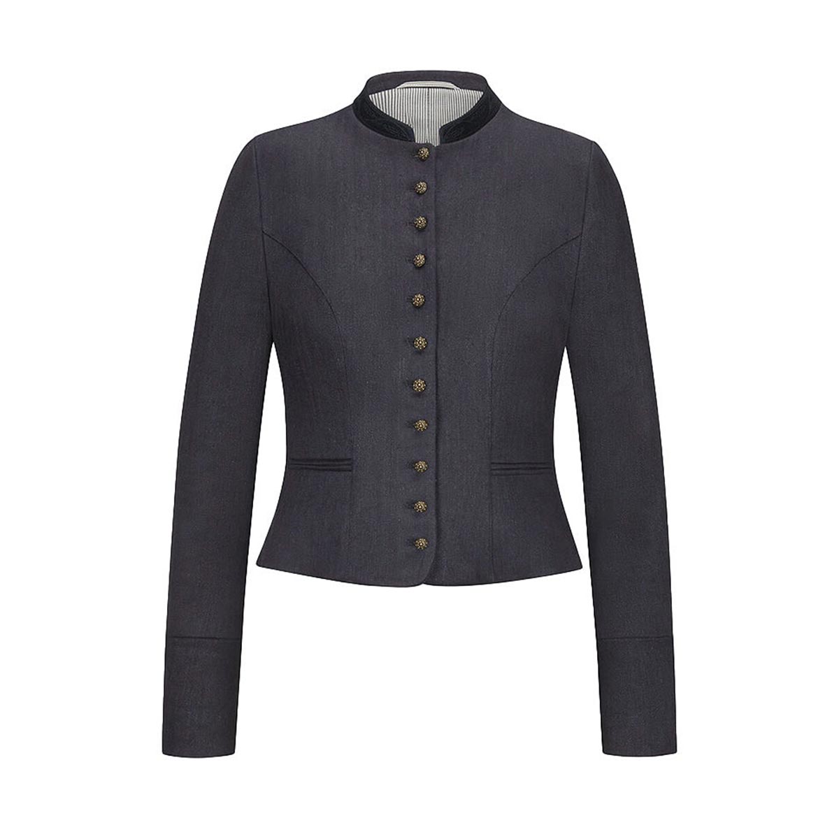 Bavarian Women Dirndl Jacket (Charcoal Gray)