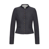 Bavarian Women Dirndl Jacket (Charcoal Gray)