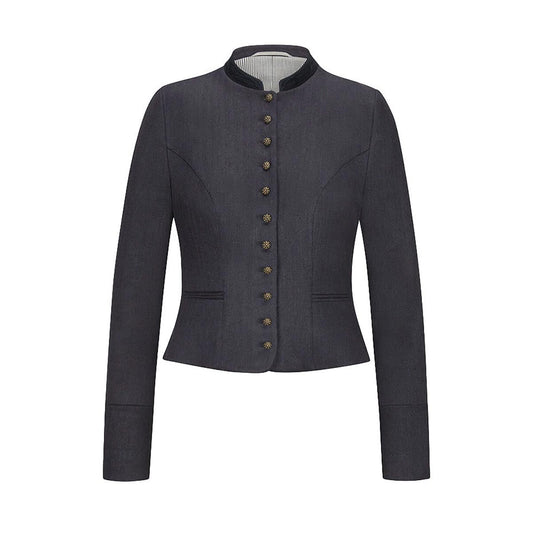Bavarian Women Dirndl Jacket (Charcoal Gray)
