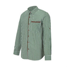 Load image into Gallery viewer, BAVARIAN CLASSIC MEN SHIRT CHECKERED GREEN
