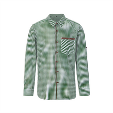 Load image into Gallery viewer, BAVARIAN CLASSIC MEN SHIRT CHECKERED GREEN
