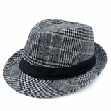 Lederhosen Checkered Fedora Hat