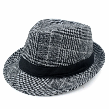 Lederhosen Checkered Fedora Hat