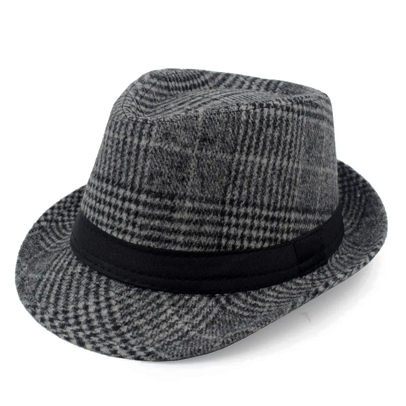 Lederhosen Checkered Fedora Hat