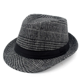 Lederhosen Checkered Fedora Hat