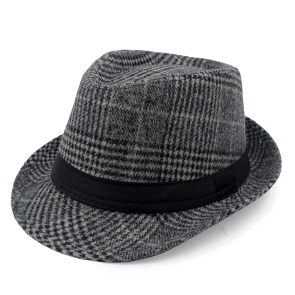 Lederhosen Checkered Fedora Hat